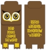 Paws N Claws® Magnetic Bookmark - Brown owl
